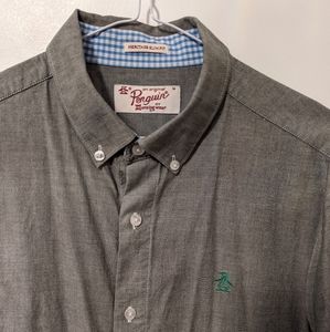 Men's Penguin short sleeve button up